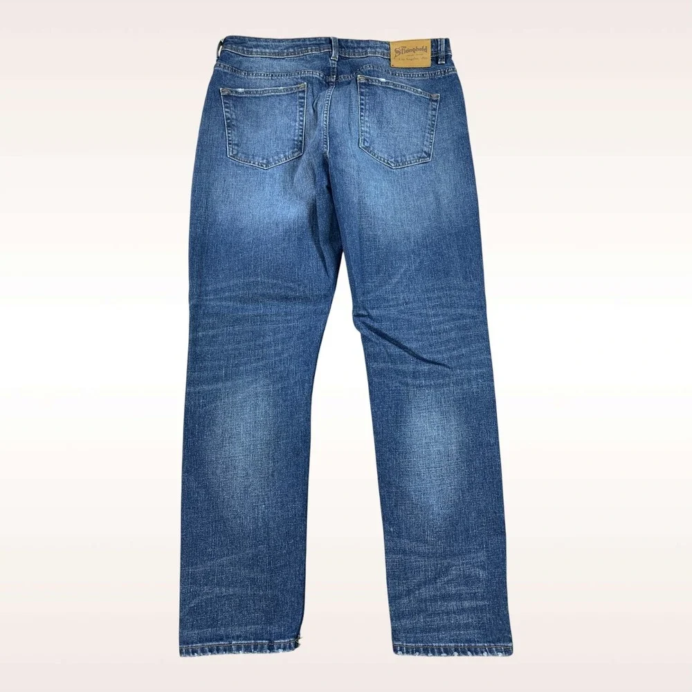 The Stronghold Selvedge Jeans Mens 36x31 Blue Relaxed Tapered Button Fly Stretch - Picture 15 of 16